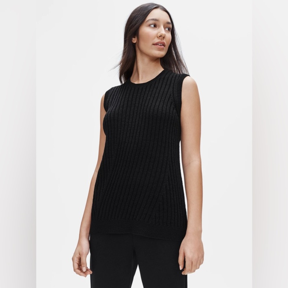 Eileen Fisher Organic Linen Cotton Sleeveless Top